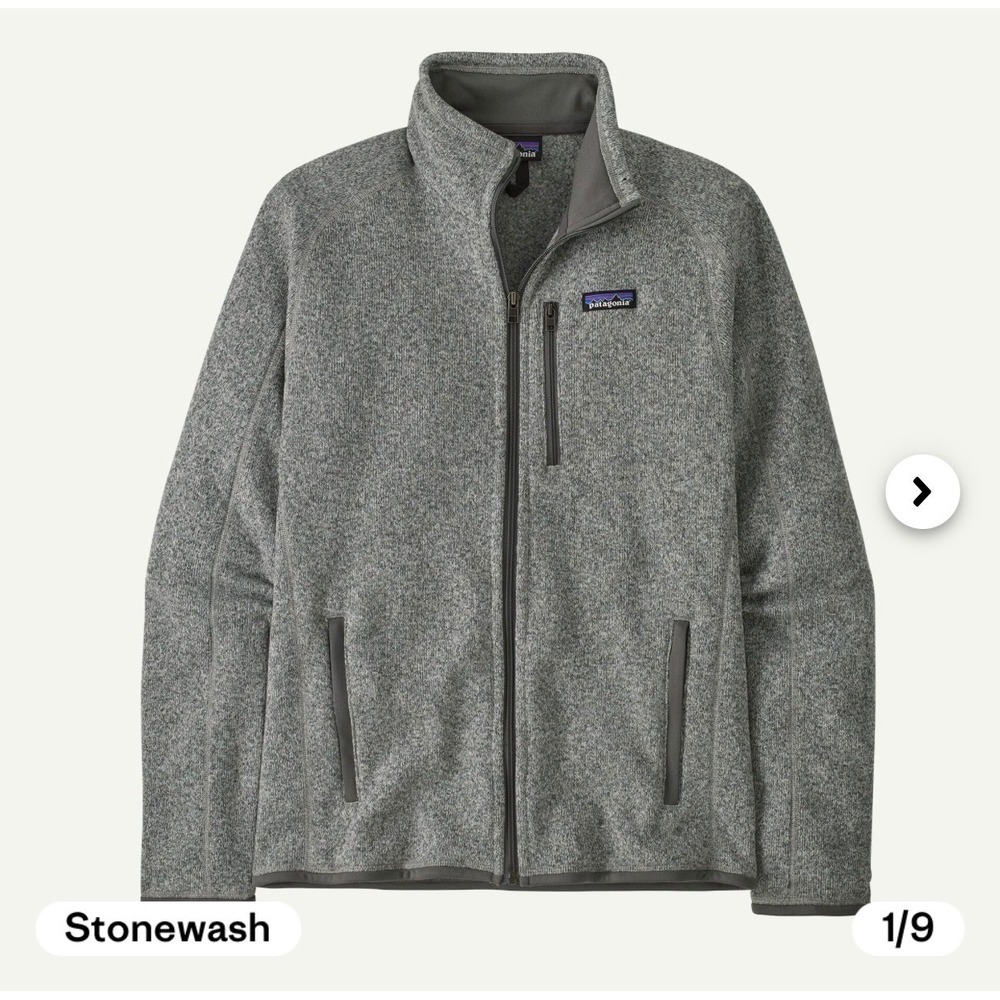 Patagonia Better Sweater Fleece Jacket | Stonewash Grey | Gorpcore Outdoor L